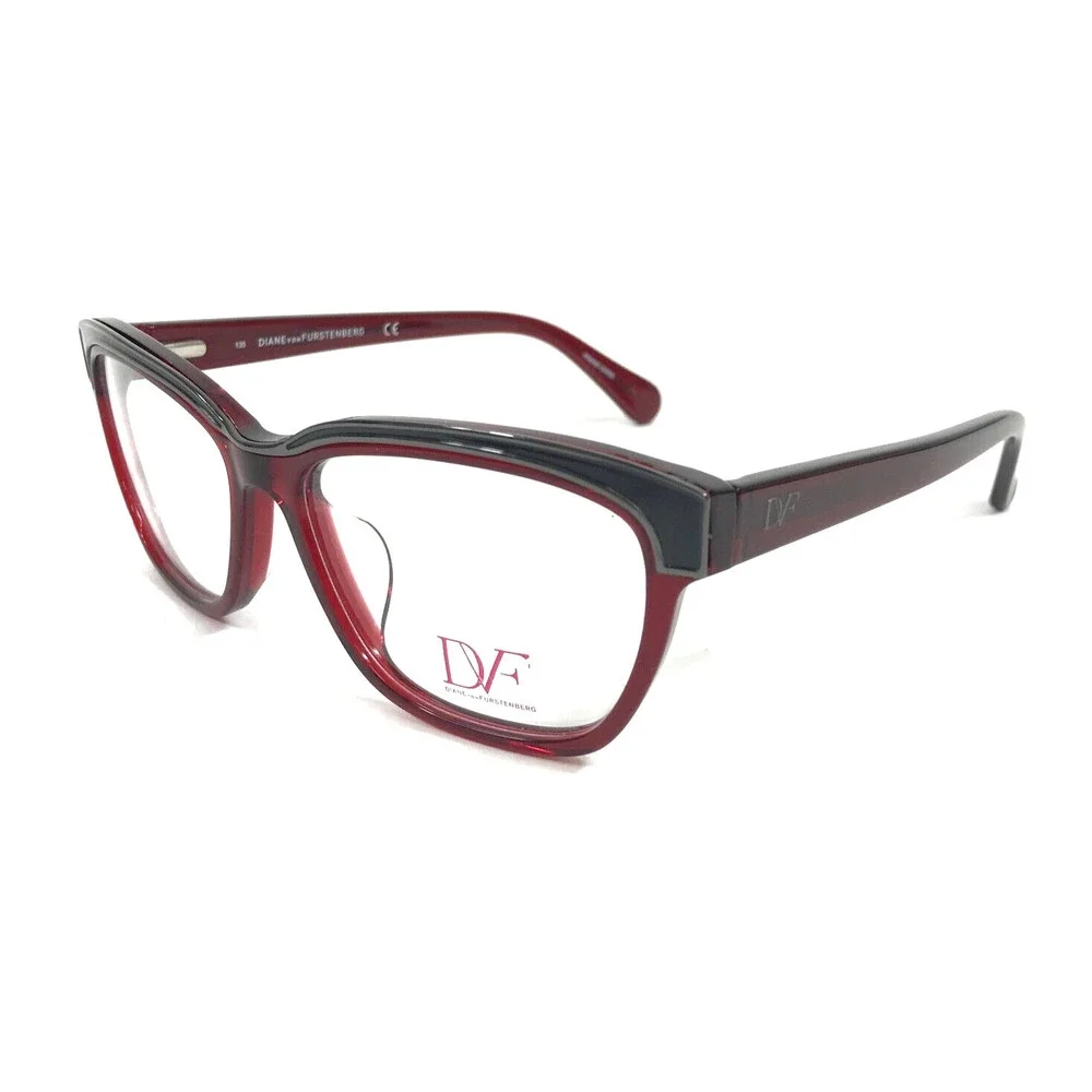 Diane Von Furstenberg Eyeglasses Frames DVF5082 615 Burgundy Cat Eye 54-15-135